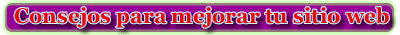 Consejos para mejorar tu sitio web